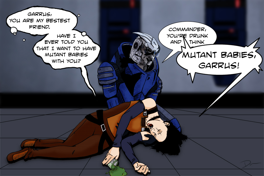 I said Mutant Babies Garrus!